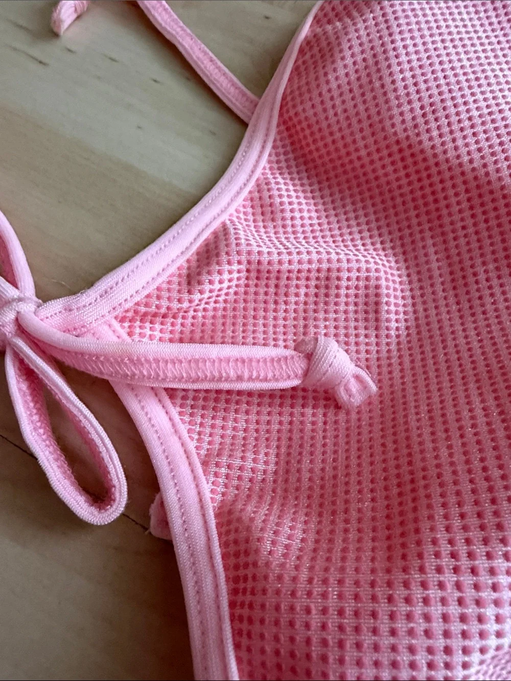 Pink Cutout One-Piece Swimsuit